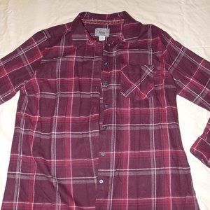 Maroon Flannel Size M